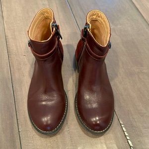 Mayoral leather boots girls size 12 (30)